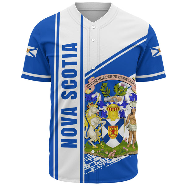 Nova Scotia Baseball Shirt Heritage Strength Crest