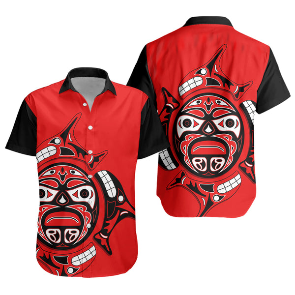 Canada Short Sleeve Shirt Echoes Of The Sun Indigenous Pride