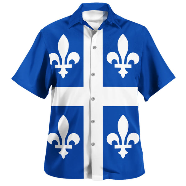 Quebec Bowling Shirt Flag Minimalist Pride Style