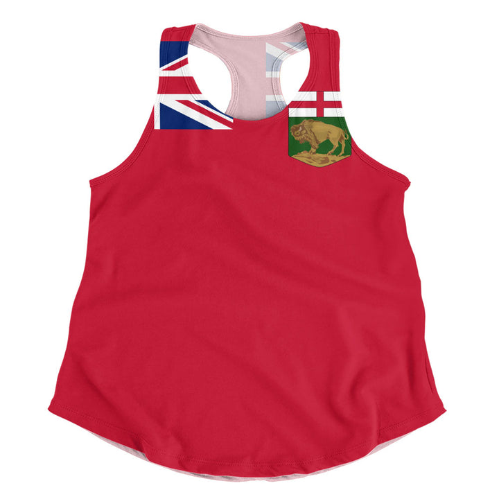 Manitoba Women Tank Flag Minimalist Pride Style