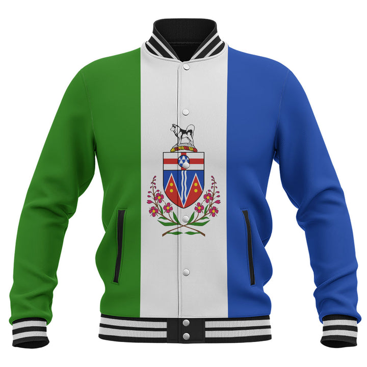 Yukon Baseball Jacket Flag Minimalist Pride Style