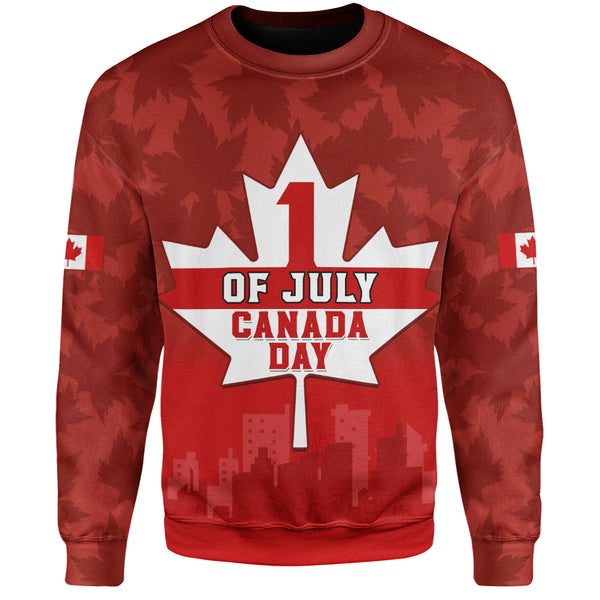 Canada Sweatshirt Red Maple 1st July National Celebration