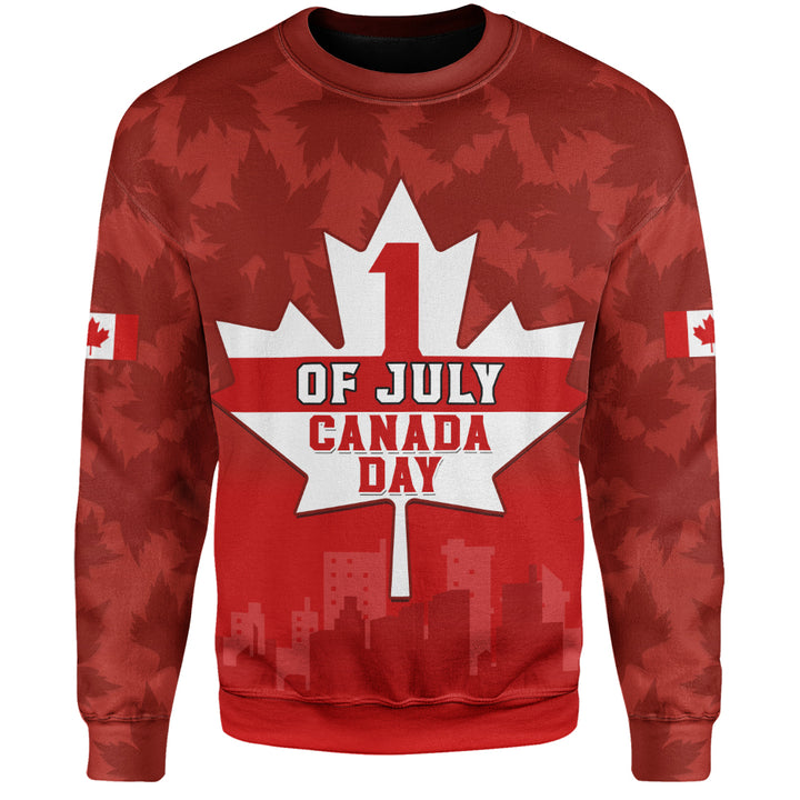 Canada Sweatshirt Red Maple 1st July National Celebration