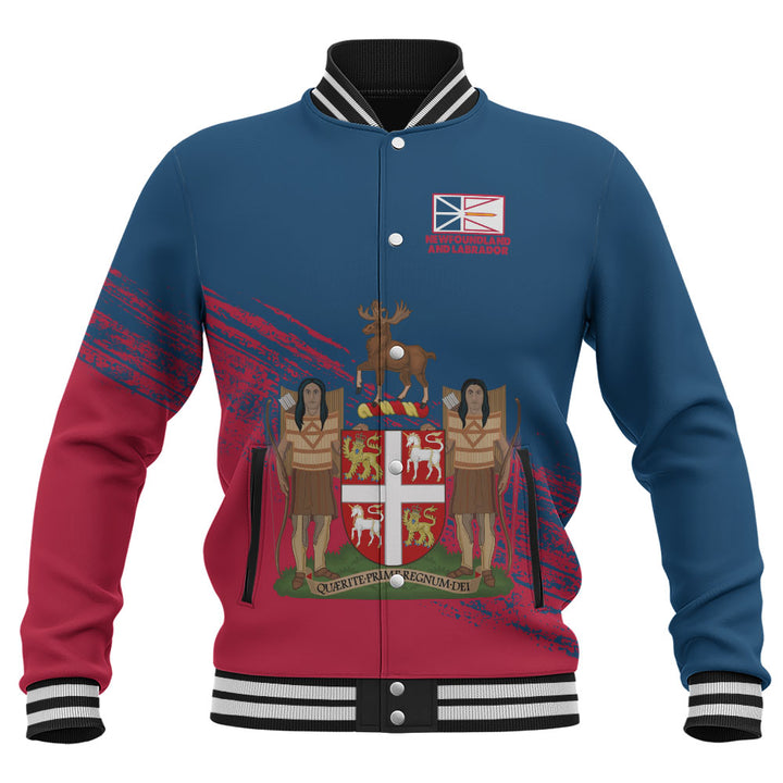 Newfoundland & Labrador Baseball Jacket Pride Of The Provinces