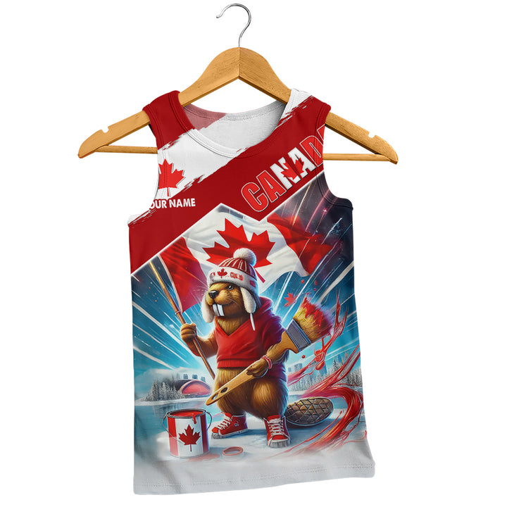 Canada Tank Top Canada Day Beaver Pride Edition