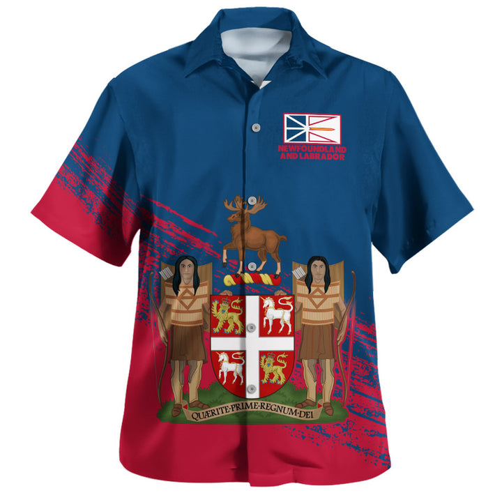 Newfoundland & Labrador Bowling Shirt Pride Of The Provinces