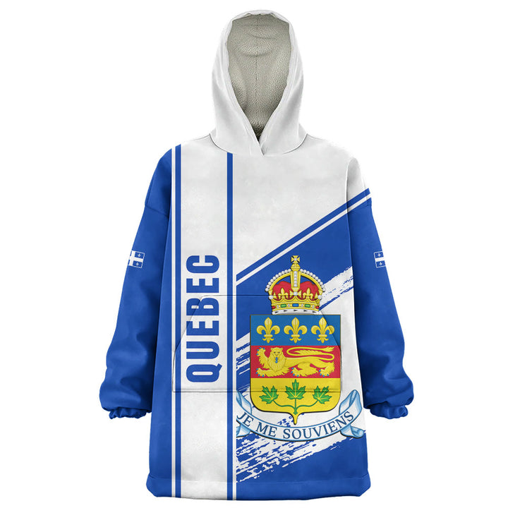 Quebec Snug Hoodie Heritage Strength Crest