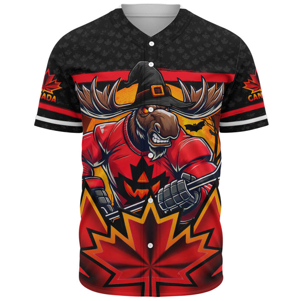 Canada Baseball Shirt Scary Moose Canada Hockey Spirit