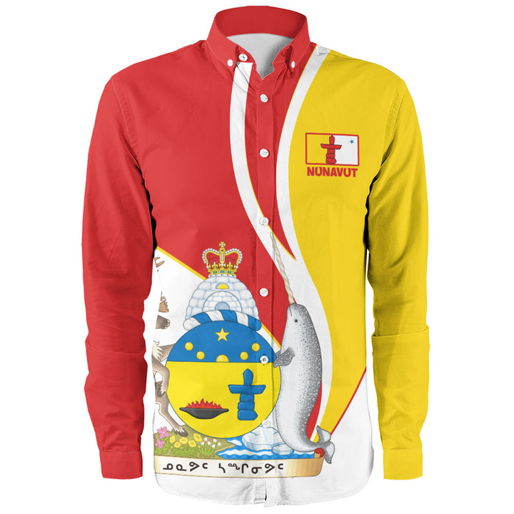 Nunavut Long Sleeve Shirt Heritage Pride Of The North