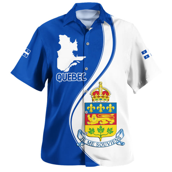 Quebec Bowling Shirt Canada Territories Pride