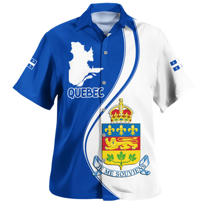 Quebec Bowling Shirt Canada Territories Pride
