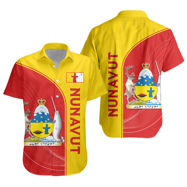 Nunavut Short Sleeve Shirt Proud Provincial Heritage