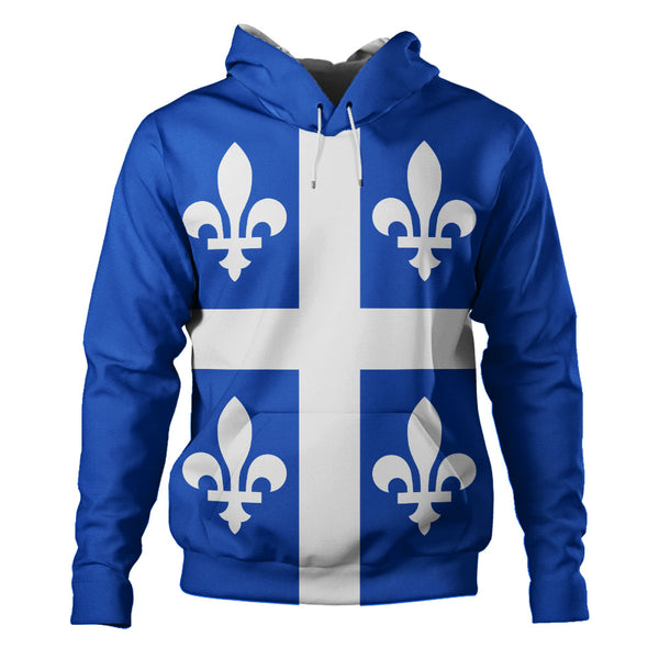 Quebec Hoodie Flag Minimalist Pride Style