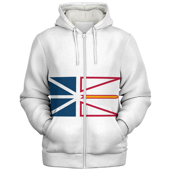 Newfoundland & Labrador Sherpa Hoodie Flag Minimalist Pride Style