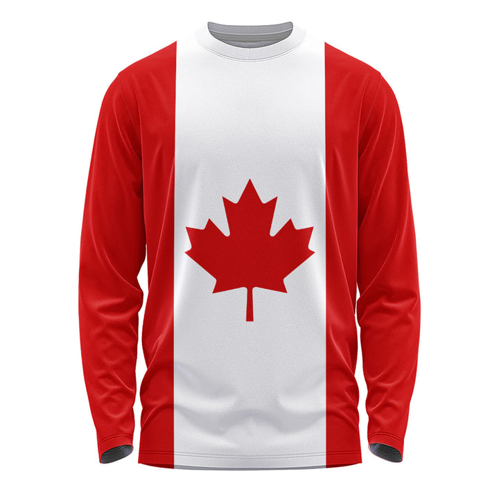 Canada Long Sleeve T-Shirt Flag Minimalist Pride Style