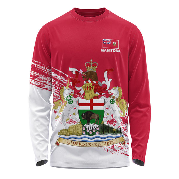 Manitoba Long Sleeve T-Shirt Pride Of The Provinces