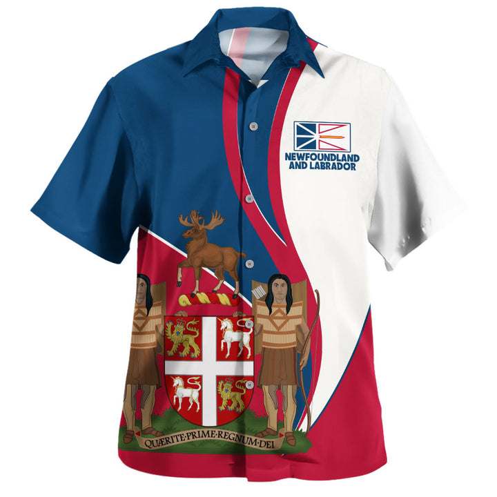 Newfoundland & Labrador Bowling Shirt Heritage Pride Of The North