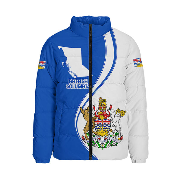 British Columbia Padded Jacket Canada Territories Pride