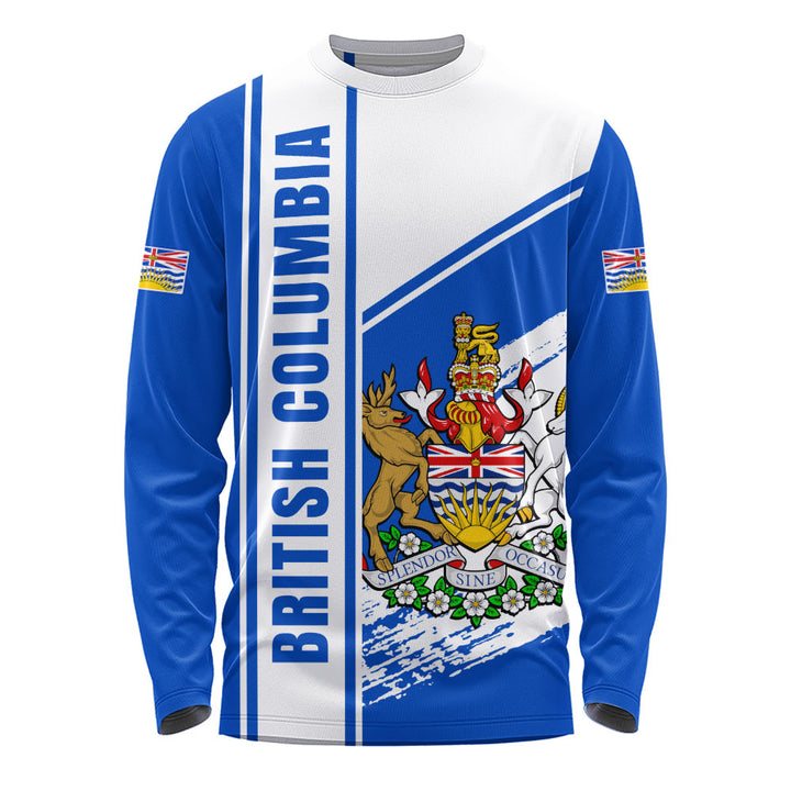 British Columbia Long Sleeve T-Shirt Heritage Strength Crest
