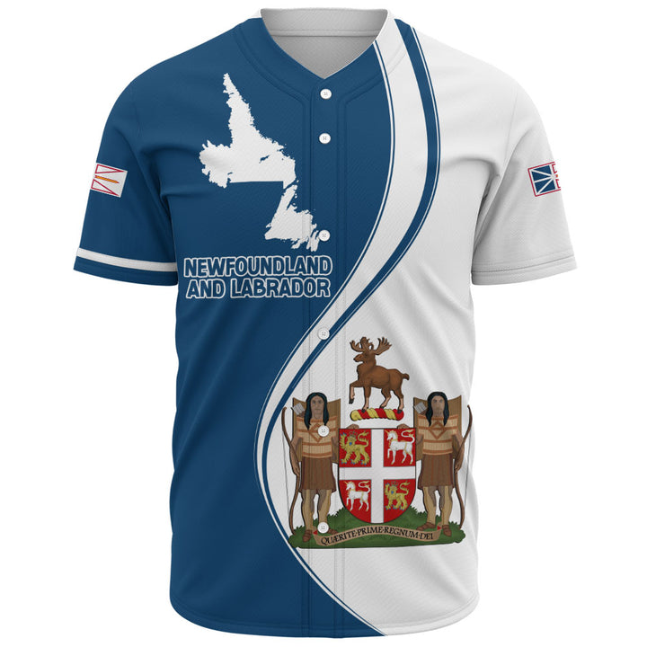 Newfoundland & Labrador Baseball Shirt Canada Territories Pride