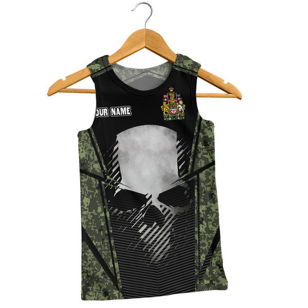 Canada Tank Top Canada Military Skull Honor Camo Edition