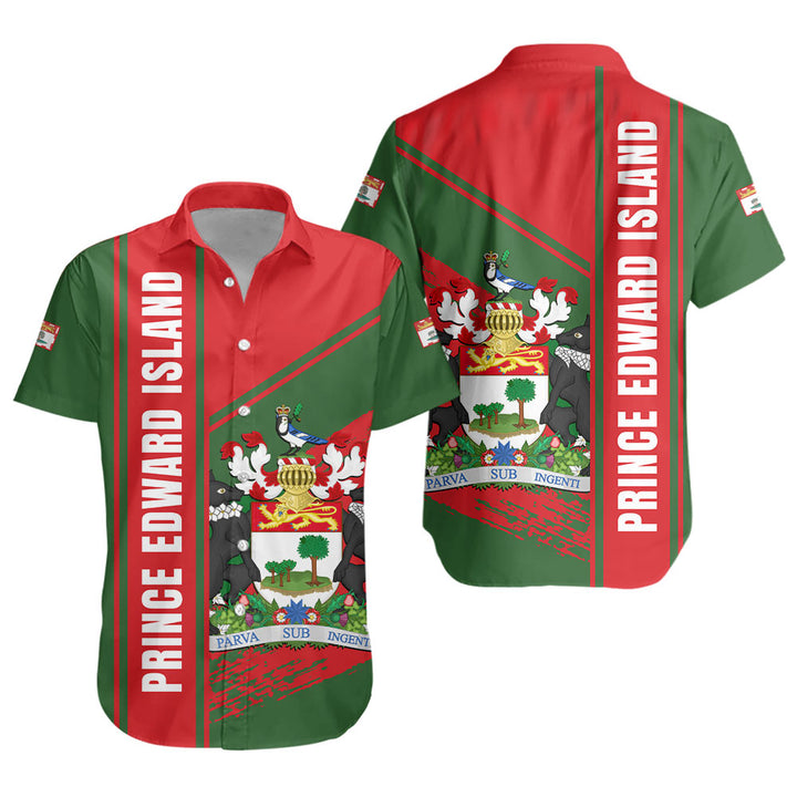 Prince Edward Island Short Sleeve Shirt Heritage Strength Crest