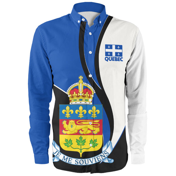 Quebec Long Sleeve Shirt Heritage Pride Of The North