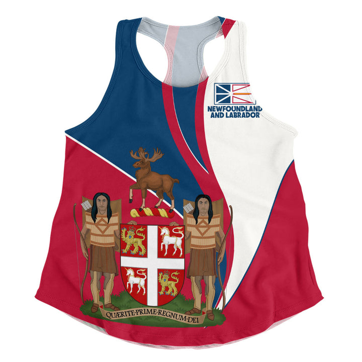 Newfoundland & Labrador Women Tank Heritage Pride Of The North