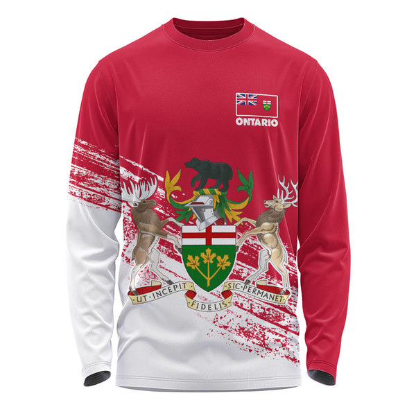 Ontario Long Sleeve T-Shirt Pride Of The Provinces