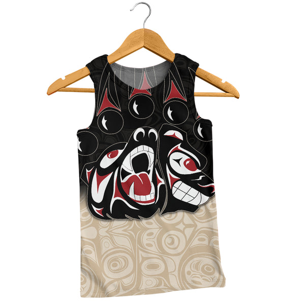 Canada Tank Top Haida Strength Roaring Ancestral Energy
