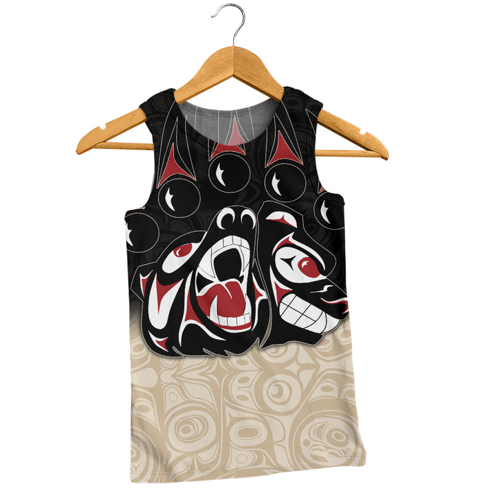 Canada Tank Top Haida Strength Roaring Ancestral Energy