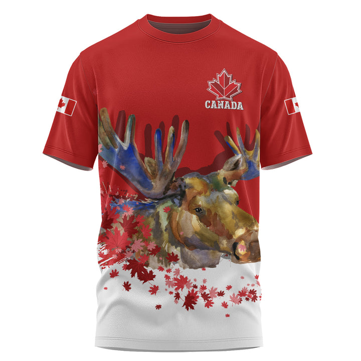 Canada T-Shirt Majestic Moose Canada Maple Spirit Edition
