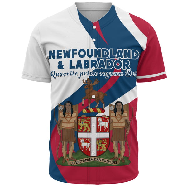 Newfoundland & Labrador Baseball Shirt Crest Of Identity