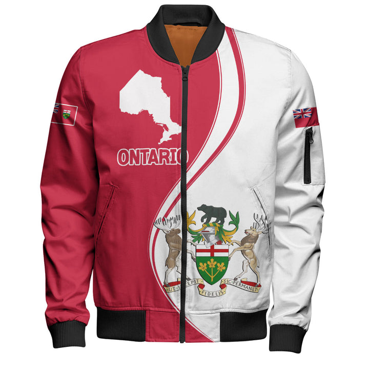 Ontario Bomber Jacket Canada Territories Pride