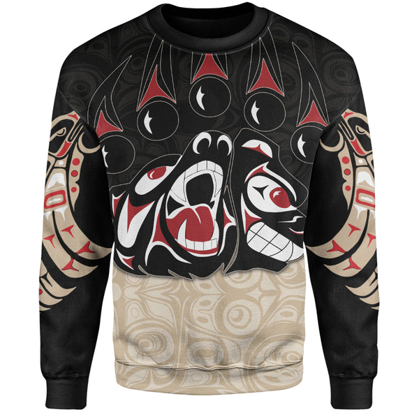 Canada Sweatshirt Haida Strength Roaring Ancestral Energy