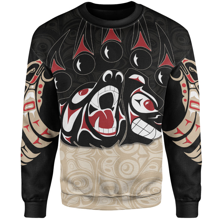 Canada Sweatshirt Haida Strength Roaring Ancestral Energy