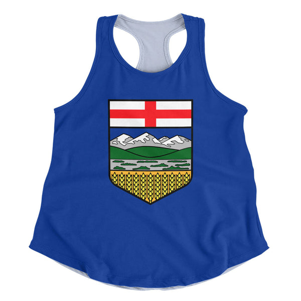 Alberta Women Tank Flag Minimalist Pride Style
