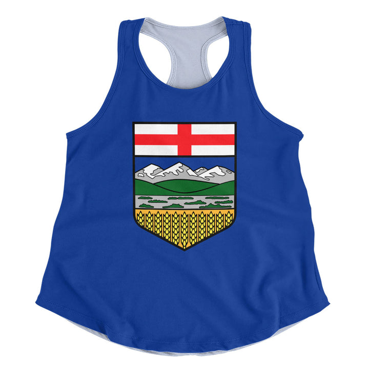 Alberta Women Tank Flag Minimalist Pride Style