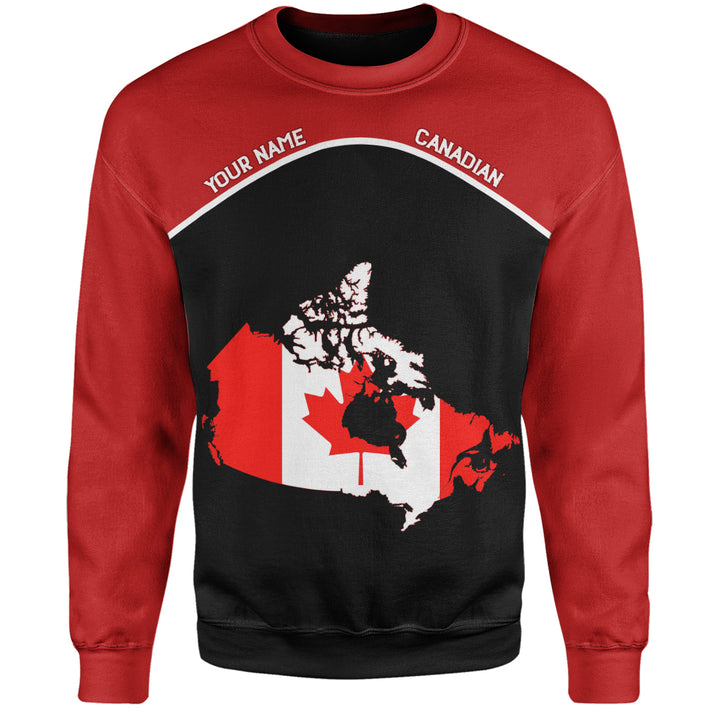 Canada Sweatshirt Red North Classic Canadian Heritage Wear