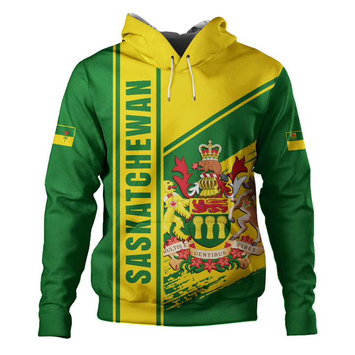 Saskatchewan Hoodie Heritage Strength Crest