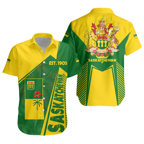 Saskatchewan Short Sleeve Shirt United Provinces & Territories