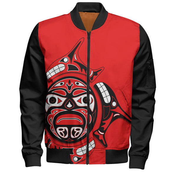Canada Bomber Jacket Echoes Of The Sun Indigenous Pride