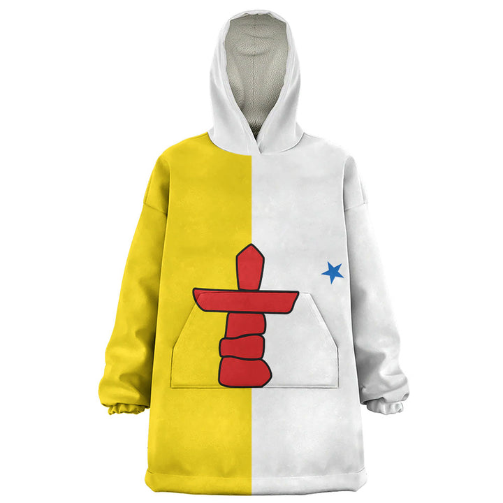 Nunavut Snug Hoodie Flag Minimalist Pride Style