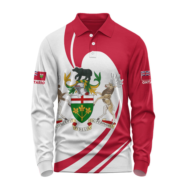 Ontario Long Sleeve Polo Shirt Legacy Of The Noble Spirit