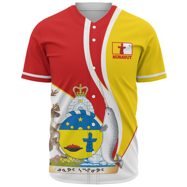 Nunavut Baseball Shirt Heritage Pride Of The North
