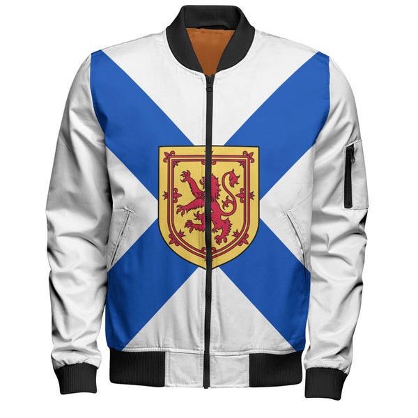 Nova Scotia Bomber Jacket Flag Minimalist Pride Style