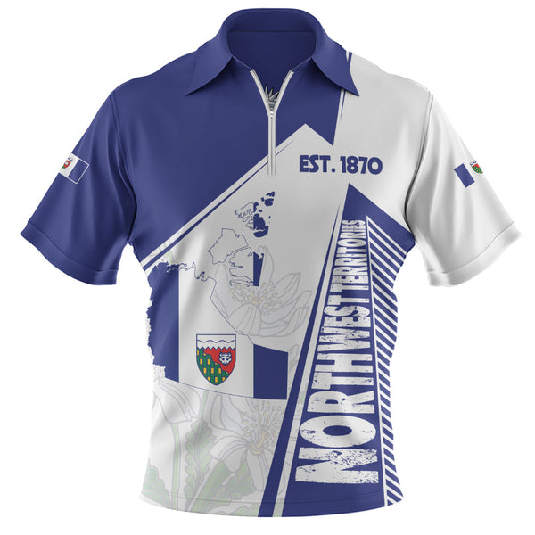 Northwest Territories Zip Polo Shirt United Provinces & Territories