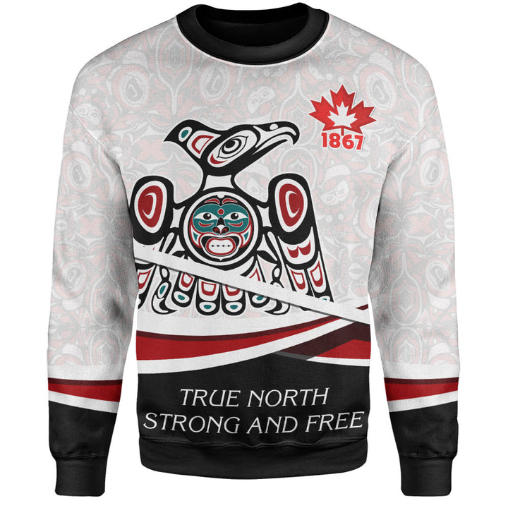 Canada Sweatshirt True North Eagle Spirit 1867 Heritage Pride