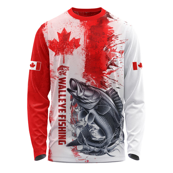 Canada Long Sleeve T-Shirt Canada Maple Hook And Splash