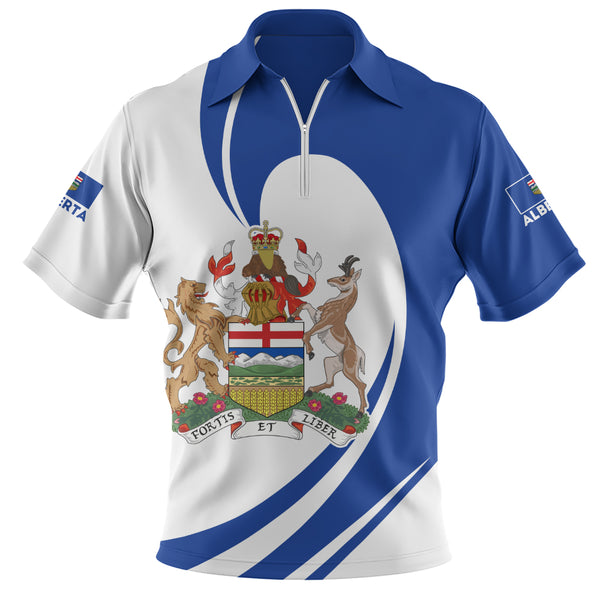 Alberta Zip Polo Shirt Legacy Of The Noble Spirit